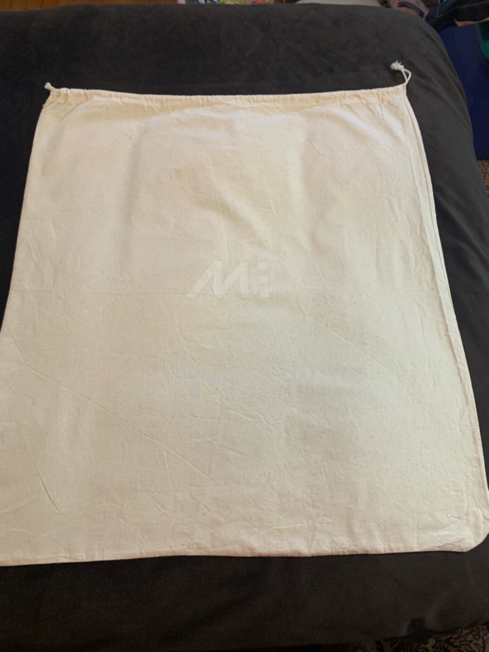 M:  MONOS canvas oversized XL drawstring oatmeal color Dust Bag VGUC